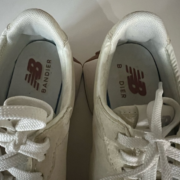 New Balance 327 Cream and Tan Sneakers - Picture 5 of 7